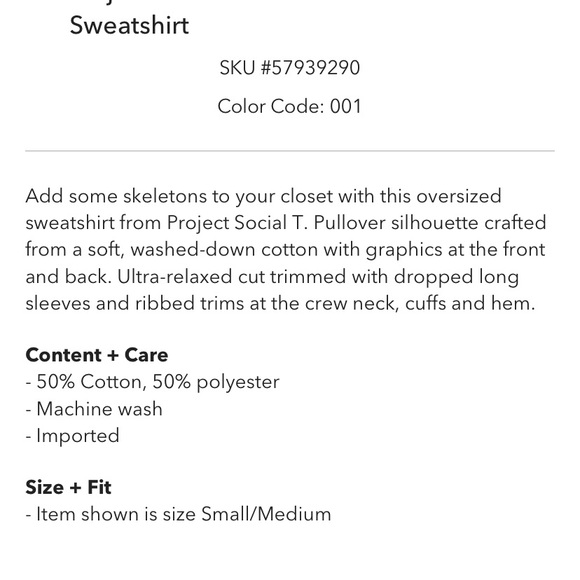 urban outfitters skateboard skeletons sweatshirt - Picture 3 of 8